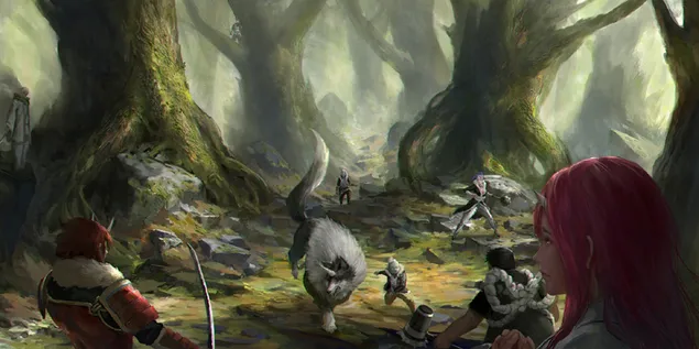 ครั้งนั้นฉันได้เกิดใหม่เป็นสไลม์ - Hakurou, Benimaru,Ranga,Gobuta,Souei,Shion & Shuna 2K วอลเปเปอร์