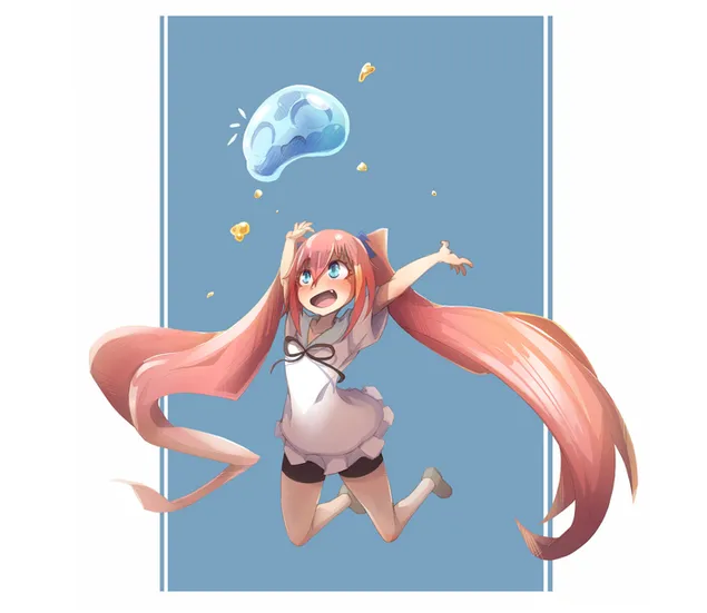 Daardie keer wat ek as 'n slym gereïnkarneer is - Milim Nava & Rimuru Tempest 2K muurpapier