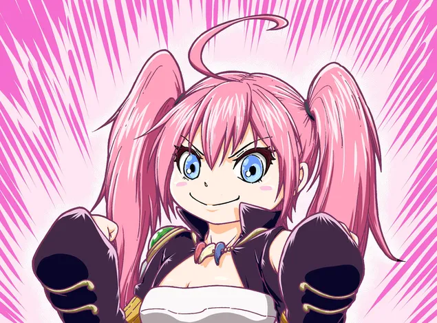 Aquela Vez Em Que Reencarnei Como Slime - Millim Nava Lorde Demônio HD papel de parede