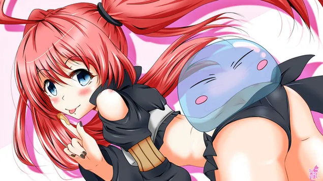 Naquela época eu reencarnei como um Slime - Millim Nava & Rimuru Tempest HD papel de parede