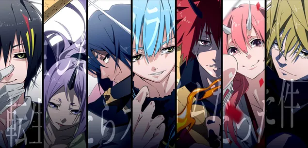 그때 나는 슬라임으로 환생했다 - 리무르 템페스트, 베니마루, 슈나, 소에이, 시온, 디아블로 2K 배경화면