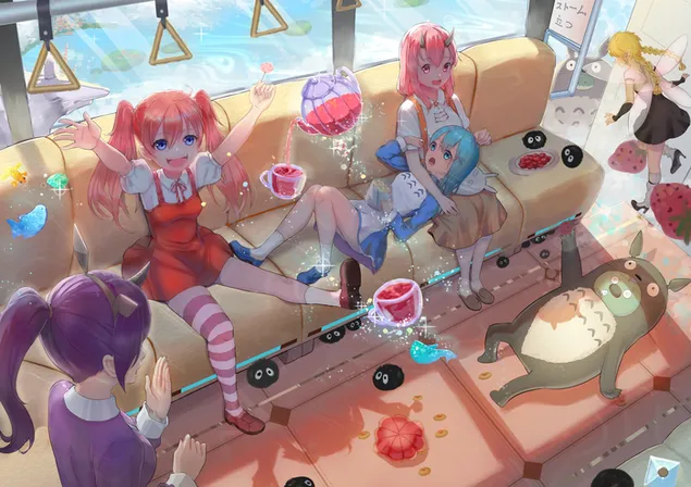 關於我轉生為史萊姆的那件事 - Rimuru Tempest, Shuna, Shion & Millim Nava 4K 壁紙