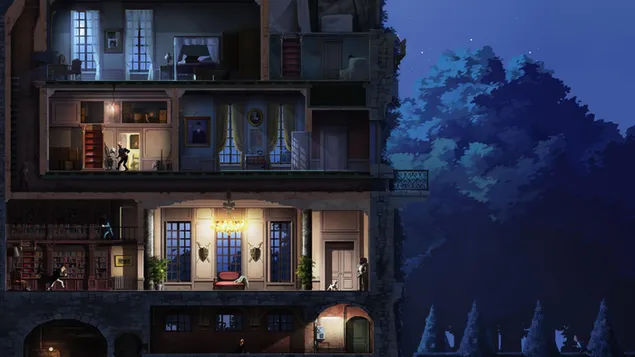 틴틴 하우스의 모험 2K 배경화면