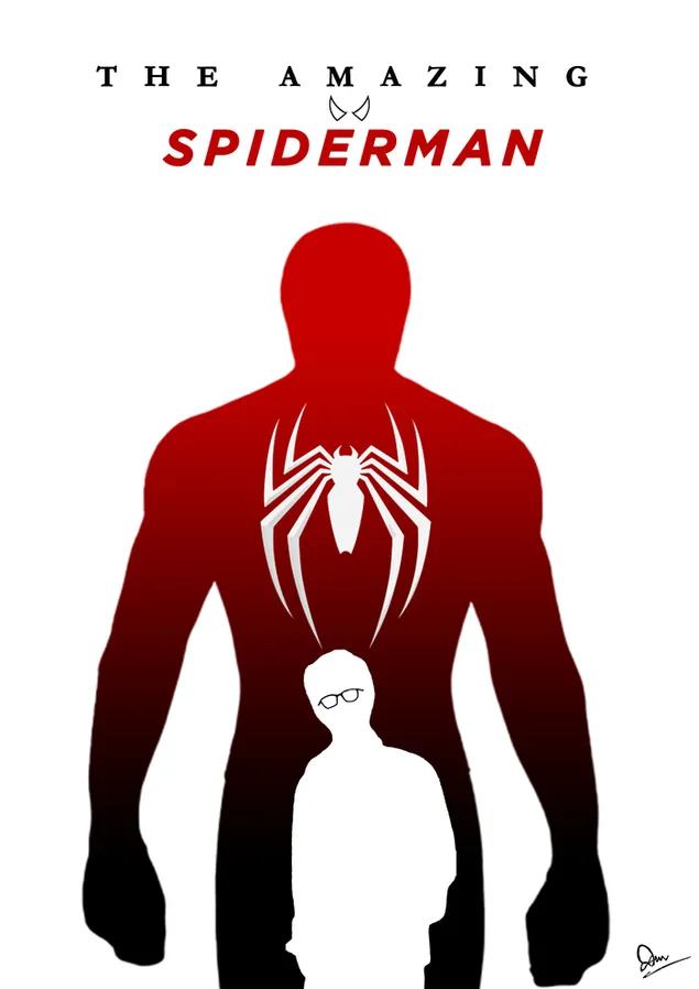The Amazing Spiderman Minimal 2K achtergrond