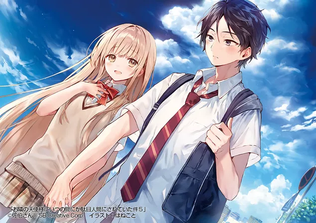 Lin Jia Tian Shi Ba Wo Chong Huai Liao :amane fujimiya & shiina mahiruXia Zai