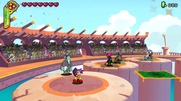 Héros demi-génie de l'arène de Shantae 4K fond d'écran