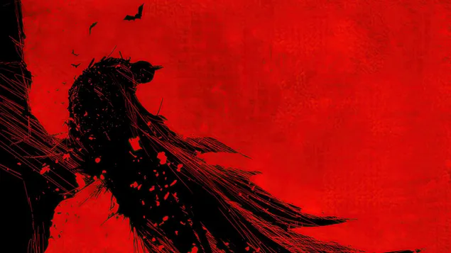 Филмот Бетмен од 2021 година [DC Comics Art] 4K тапет