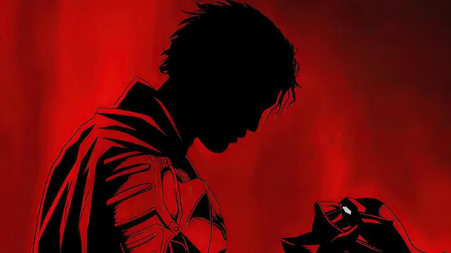 The Batman 2021 Movie [Silhouette Poster Art] 4K wallpaper