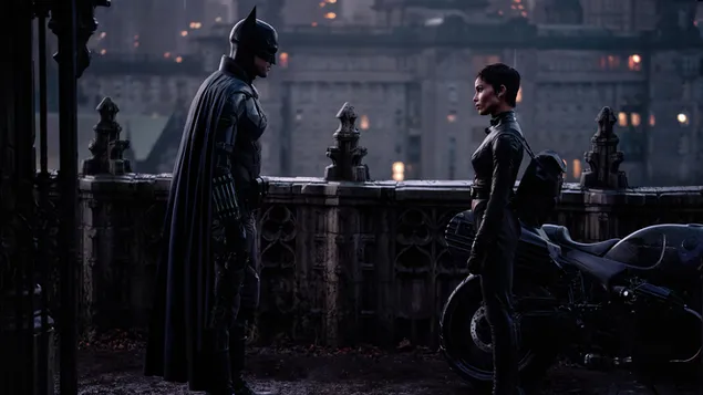 The Batman 2022 - Batman & Catwoman 4K pozadina