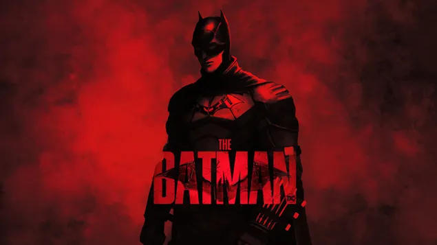 The batman : robert pattinson in batman costume poster