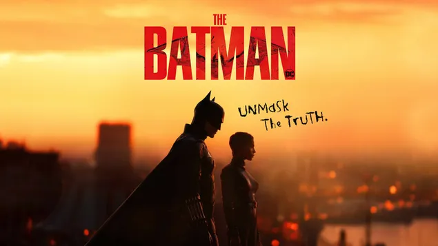 Бетмен - Роберт Патинсон, Зои Кравиц 4K тапет