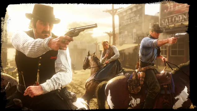 A Batalha em Red Dead Redemption 4K papel de parede