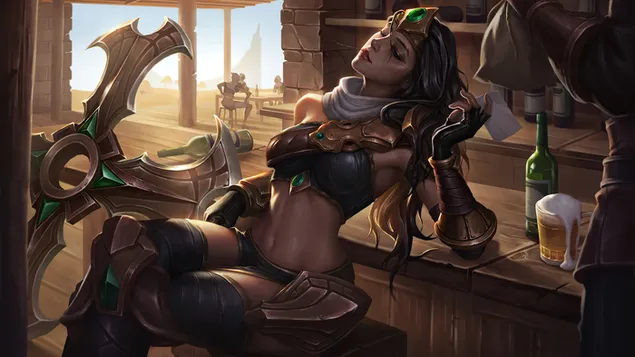 De strijdmeesteres 'Sivir' - League of Legends (LOL) 4K achtergrond