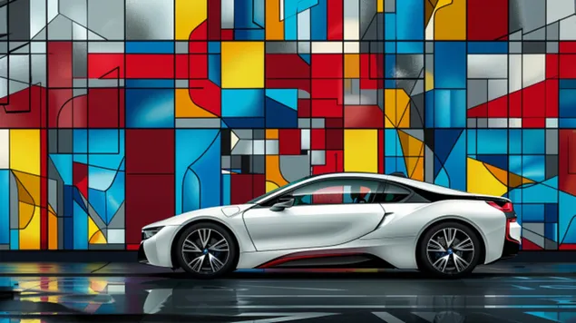 BMW i8, יצירת מופת של הנדסה גרמנית ועיצוב חדשני 8K טפט