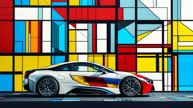 BMW i8, סמל של יוקרה מודרנית וטכנולוגיה מתקדמת 8K טפט