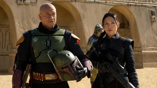 Páipéar balla Leabhar Boba Fett - Boba Fett & Fennec Shand4K