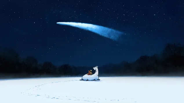 El niño, el topo, el zorro y el caballo póster de estrella de cine animado