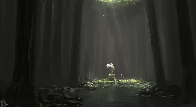 D'gebrach Statue 2K Tapeten