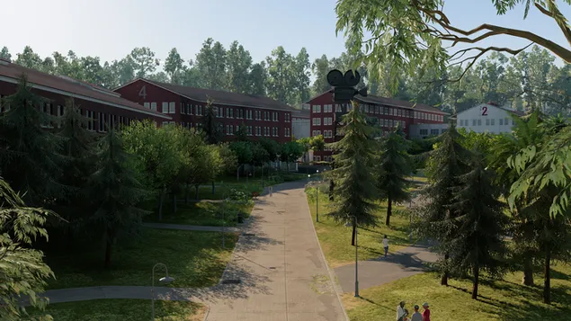 Kampus w Watch Dogs 4K tapeta