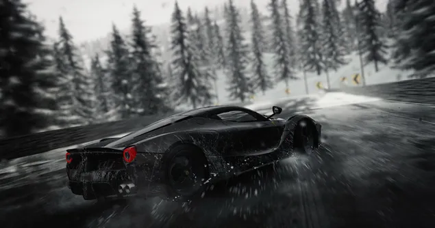 The Crew game - Ferrari black car racing