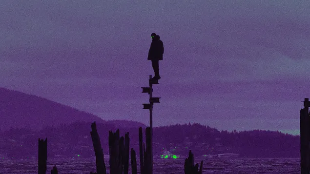 Den donkelen Schied vum Geescht am Pilier 4K Tapeten