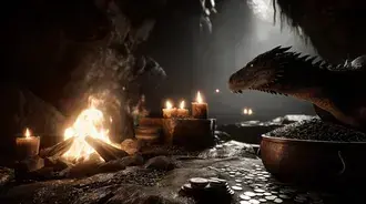 Das Heiligtum des Drachen 2K Hintergrundbild