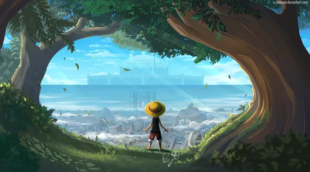Der Rand des Waldes 2K Hintergrundbild