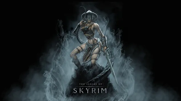 The Elder Scrolls V: Skyrim (הגברות של Skyrim) 2K טפט