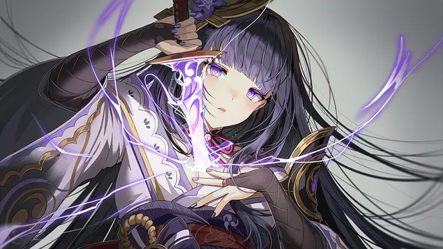 'Raiden Shogun' ของ Electro Archon - Genshin Impact [วิดีโอเกมอะนิเมะ] 4K วอลเปเปอร์