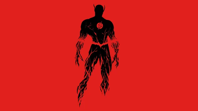 The Flash black and red minimalist