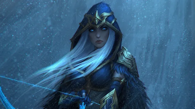 Hình nền The Frost Archer 'Ashe': Liên minh huyền thoại [LOL] 4K
