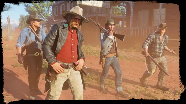 Páipéar balla An drong de Red Dead Fuascailte4K