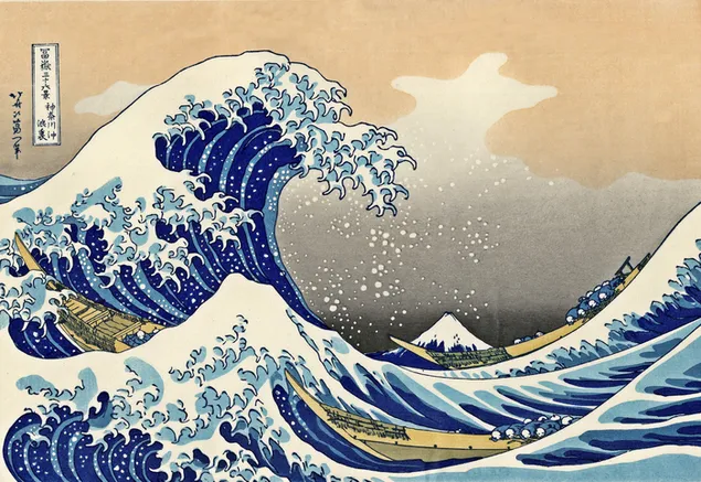 Die großen Wellen vor Kanagawa herunterladen
