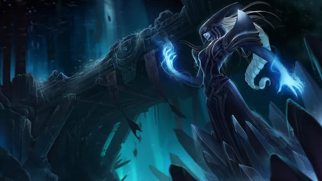 The Ice Witch 'Lissandra' Splash Art - League of Legends (LOL) کاغذدیواری  4K