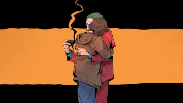 D'Ëmfaassung vum Joker 4K Tapeten