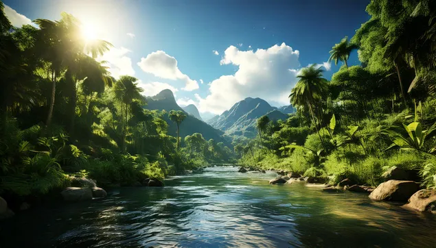 de dschungel mat bierger landschaft eroflueden