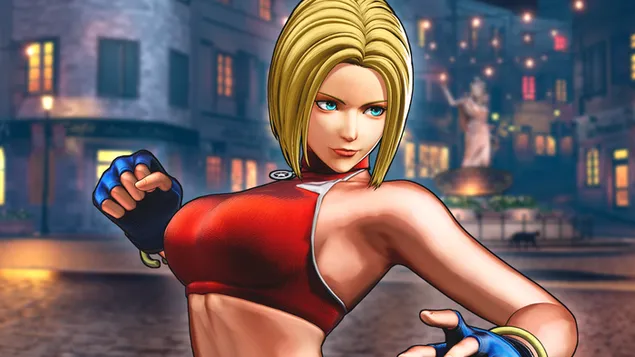 Hình nền The King Of Fighters XV - Kết hôn màu xanh lam HD