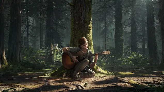 The Last of Us part 1 girl playing guitar in the forest download