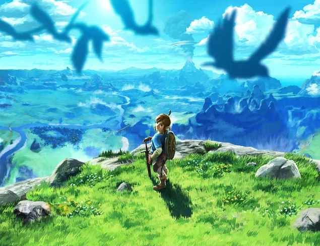 The Legend of Zelda: Breath of the Wild - Målning 4K bakgrund