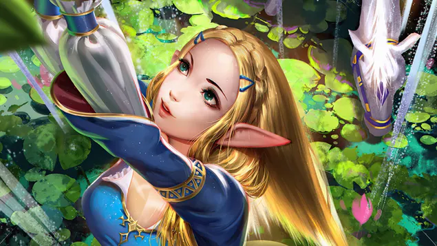Hình nền Truyền thuyết về Zelda - Yêu tinh 4K