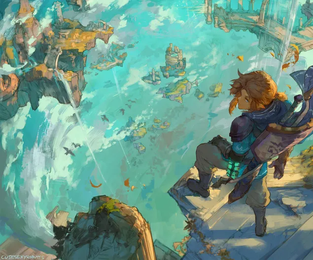 ゼルダの伝説 王国の涙 ビデオゲーム アニメ 男性 4K 壁紙