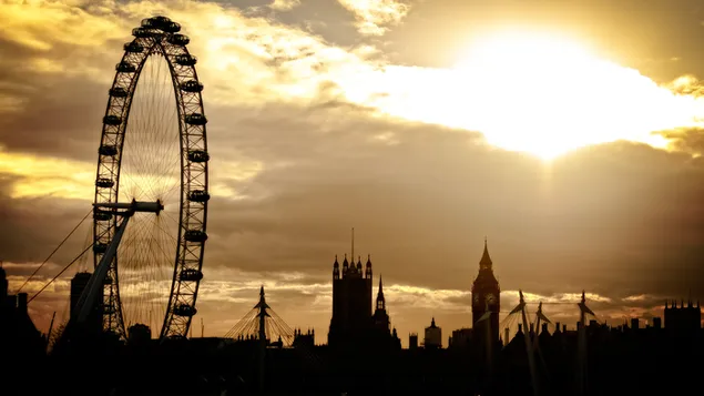 L'ull de Londres 4K fons de pantalla