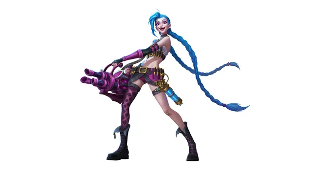 Hình nền Pháo lỏng 'Jinx' | Liên minh huyền thoại [LOL] 4K