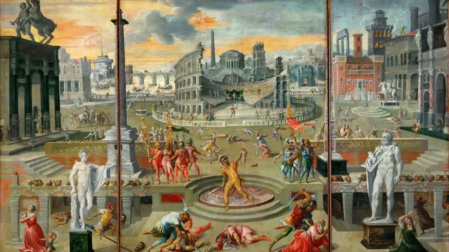 Páipéar balla Muiris an Triumvirate 15662K