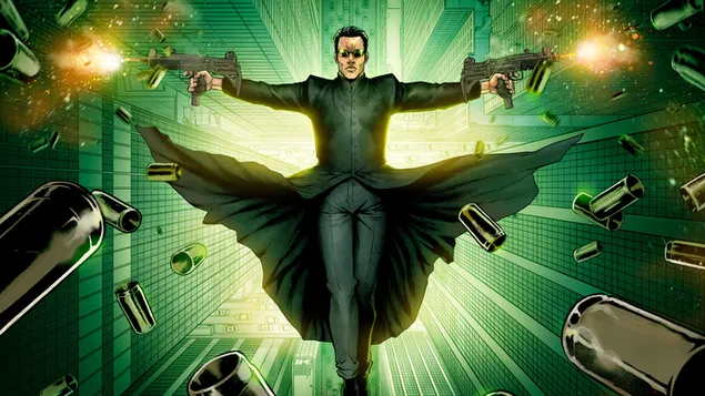 The matrix - Neo 4K wallpaper