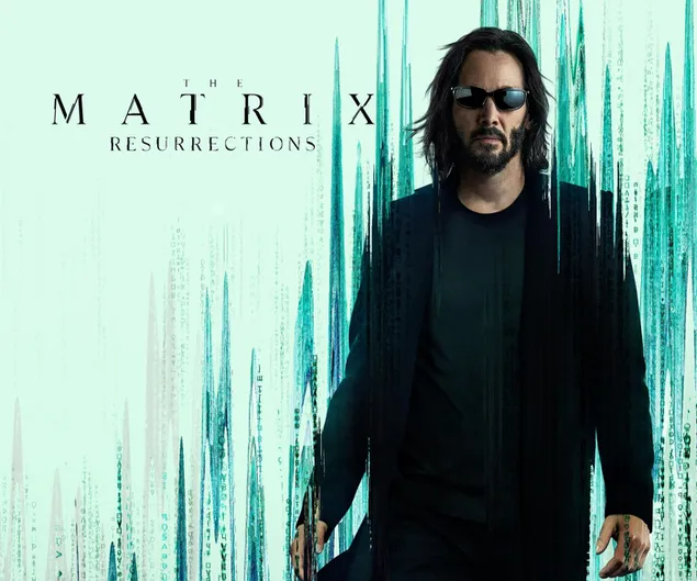 The Matrix Resurrections-affisch 3 HD bakgrund