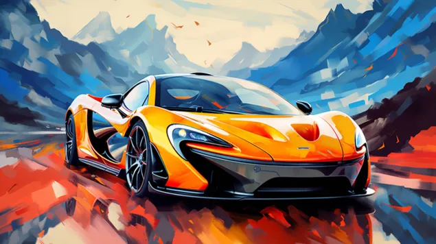 מקלארן P1, סמל של יוקרה בריטית והנדסה בעלת ביצועים גבוהים 8K טפט