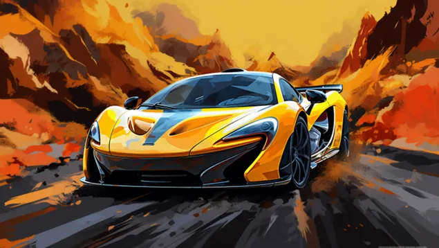 מקלארן P1, צוואה להנדסה בריטית ולמכוניות-על בעלות ביצועים גבוהים 8K טפט