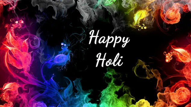 El encuentro de colores felices fiestas HD fondo de pantalla