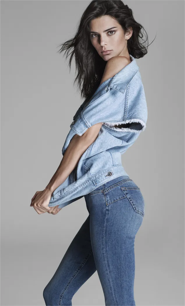 La pose de la bella modelo Kendall Jenner 2K fondo de pantalla